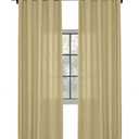 66 W x 95L Inches Natural Linen Blended Curtains with Anti Rust Grommets Extra Long Curtain Panels for High Ceilings Room Darkening Draperies Window Panels Drapes (New Wheat, Set of 2)
