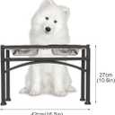 Funkeen Elevated Dog Bowls Raised Pet Feeder Cat Food & Water Diner Stand Set