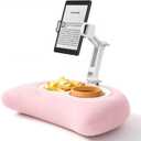 Lamicall Kindle Holder Tablet Pillow Stand - [360 Adjustable Arm][Soft & Washable] iPad Lap Holder, Kindle Accessories for Reading in Bed, iPad Stand with Bowl for 4.7-13" Tablet, E-Reader, iPhone
