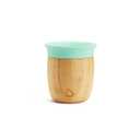 Munchkin Bambou 5oz Open Training Cup for Babies and Toddlers, Non-Toxic Bamboo and Food-Grade Silicone