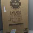 Regalo Safety 29-47" Easy Open Extra Wide Baby Gate for Doorways, Hallways & Bottom of Stairs, Pressured Mounted Safety Gate for Babies, Toddlers & Pets, Tested & Safe, American Designed and Owned
