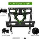 USX MOUNT TV Wall Mount for 32-74 inch Flat Screen/LED/4K up to 110lbs, Full Motion TV Mount Bracket with Swivel & Tilt Articulating Dual Arms, Max VESA 400x400mm, Fits 12/16" Wood Studs