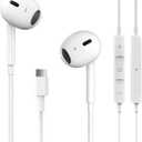 USB C Headphones for iPhone 17/16/15 Pro Max Plus Type C Earphones with Microphone & Remote Noise Cancelling Earbuds for iPhone 17/16/15 Pro, iPad, Galaxy S23/S22/S21/S20/Ultra Note 10/20