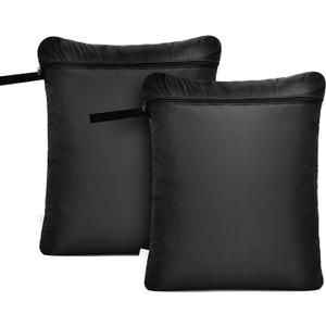 OTraki 20x24 inch Wet Bag for Swimsuit 2pcs Large Gym Wet Bag with Handle & Zipper Wet Clothes Organizing Machine Washable Waterproof Wet Dry Bag for Travel Drying Do Not Exceed 176 Black