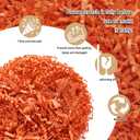 10 LB Orange-1 Crinkle Cut Paper Shred Filler Great for Gift Wrapping, Basket Fillers, Birthday, Weddding, Anniversary, Bridesmaid Christmas, Engagement Craft Party Gift Boxes Bags Filler Decor