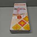 Multifunction Magic Rubber Air Broom, Replaceable Silicone Floor Squeegee, Sweeper and Scrape 2 in 1 Household Cleaning Squeegee Broom for Floor, Bathroom, Kitchens, Tile, Glass (Orange)