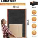 4 Pack Large Moving Blankets 80 * 72in Heavy Duty Packing Blankets for Furniture Moving Shipping Wrapping Quilted Furniture Pads for Moving, Padded Mover Blankets