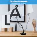 Magnifying Glass with Stand, 10"x6" Flexible Gooseneck Magnifying, Large Page Magnifier for Reading Small Prints & Low Vision Seniors with Aging Eyes