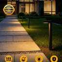 Gardenreet Solid Brass Low Voltage L-Shaped Path Light, Black, Wired,1Pack