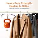 Sishynio 20 Pack Short Neck Plastic Hangers, Heavy Duty Clothes Hangers with Non-Slip Pads,Space Saving Closet Organizer for Shirts, Coats, Pants (Grey)