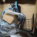 NOVA Traveler Folding 3-Wheel Walker with Tray, Basket, Pouch & Cup Holder, Lightweight Mobility Aid for Seniors & Adults, 8 All-Terrain Wheels for Tight Spaces & Travel, Sky Blue