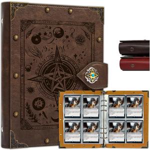 DUROTAN Trading Card Binder for MTG/YGO/PTCG/Game Cards,Holds 240 Cards,Premium Collector Card Album for Standard Cards,Toys Gifts for Kids