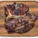 Ironwood Gourmet Small Steak Board, 7.5 x 10.5 x 0.5 inches, Acacia Wood Dinner Plate (Brown)