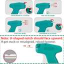 Mini Stitch Gun for Clothes, Mini Clothing Stitch Gun Speedy Cloth Fixer, Quick Cloth Sewing Stitch Gun, NIFUYOP Tagging Gun Kit with 2500 Black & 2500 White Fasteners, 6 Needles and Hard Case
