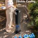 42 INCH Swamp Cooler Air Conditioner w/ 4 Modes & 3 Speeds, Aroma&Memory Function Evaporative Air Cooler, 4.2L Dual Tank, 15H Timer, 6 Ice Packs Portable Windowless Air Conditioner for Bedroom