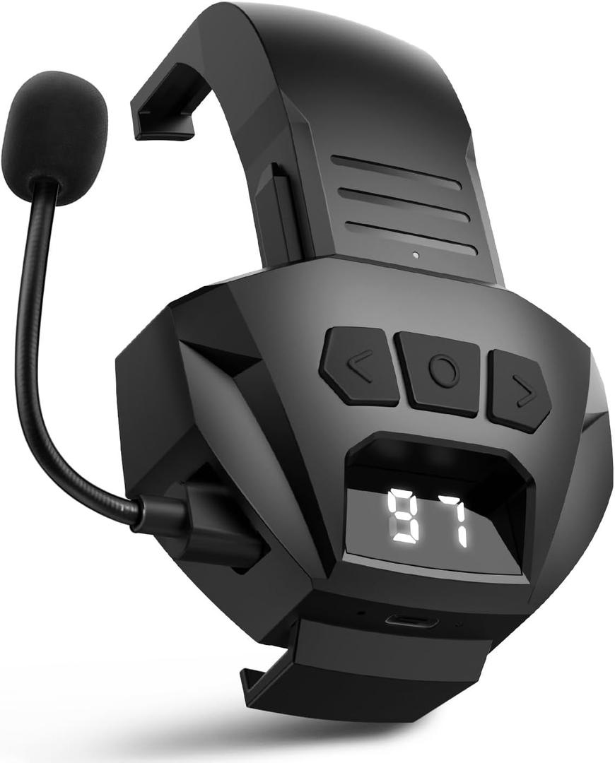 Qozybuds Wireless Bluetooth 5.4 Adapter for Walker's Earmuffs, Portable Receiver for Walker's Razor Slim, Hands-Free Calling
