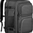 Travel Backpack for Women, 52L Carry On Backpack, Extra Large Expandable Travel Bag, 18.4 Inch TSA Flight Approved Luggage Business Daypack with USB, Teacher Traveling Rucksack, Black