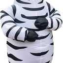 RHYTHMARTS Zebra Costume Inflatable Zebra Costume Inflatable Halloween Christmas Costumes for Adult