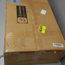 YOSHOOT Farmhouse End Table with Charging Station Set of 2 - Narrow Side Table for Living Room Bedroom Small Space, Wood Nightstand with Drawer and Power Outlets, Black