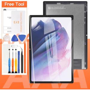 Screen Replacement For Samsung Galaxy Tab A8 10.5 (2021) LCD Display SM-X200 SM-X205 Touch Screen Digitizer Full Assembly,with Tools(Black)