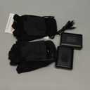 Heated Gloves for Men Women, 10400mAh Battery Fingerless Flexible for Work Outdoor Hunting Skiing Motorcycle Writing  Ideal Match with Electric Hand Warmers for Cold Winter (Medium)