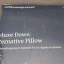Beautyrest Deluxe Down Alternative Pillow King Size Medium Support for All Sleep Positions, Cooling InfiniCool Technology, Breathable & Removable Knit Cover, Premium Fiber-Blend Fill