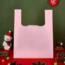 Plastic Bags 50 pack 8.6512.5 inch with Handles T-shirt Bags for Retail Shopping and Food Heavy Duty