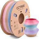 CCTREE PETG Filament 1.75mm, Gradient 3D Printer Filament, Dimensional Accuracy +/- 0.03mm, 1kg Spool(2.2lbs), Fit Most FDM 3D Printers, Gradient Purple to Pink