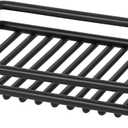 Creative Home Metal Wire Soap Dish Tray Rust-Resistant Iron Bathroom Holder with Black Powder Coating Bar Soap Rack for Shower Sink Kitchen Vanity, 3.1 x 4.4 x 1 H Inch