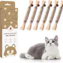 Potaroma 6 Pcs Natural Silvervine Sticks Cat Toys, Catmint Silvervine Blend Sticks, Kittens Chew Toys for Teeth Cleaning, Matatabi Dental Care Cat Treat, Edible Kitty Lick Toys