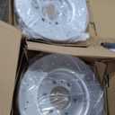 PM Auto Front 350mm Drilled Slotted Disc Brake Rotors Replacement For 2015-2020 Ford F-150