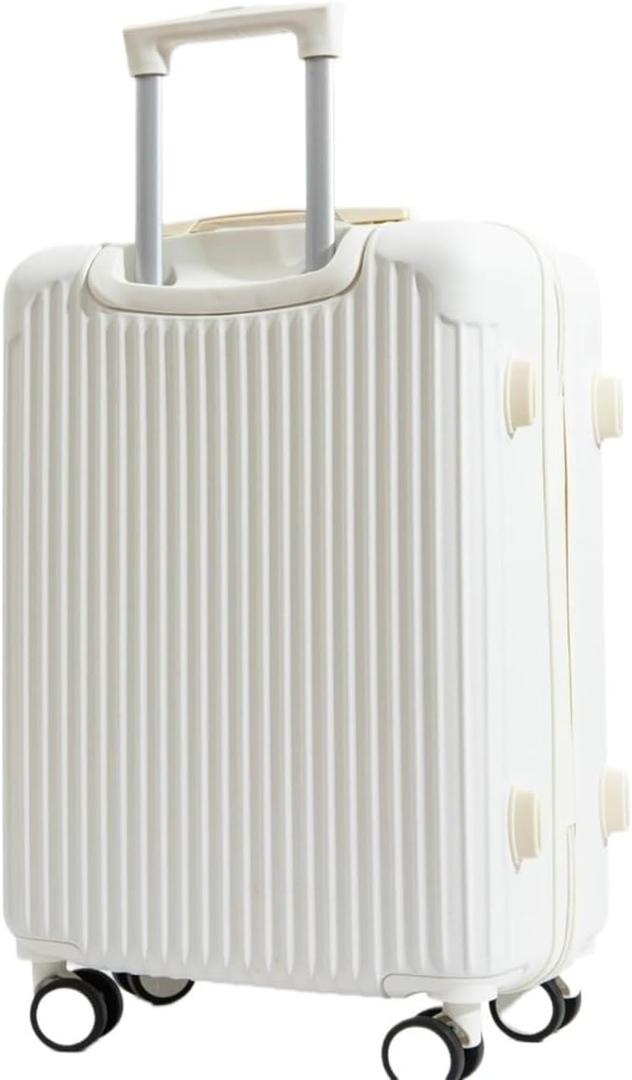 Student Suitcase Female Universal Wheel Drawbar Suitcase Suitcase Male Password Box Female Fashion Suitcase(White,22Inches 550mm)