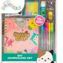 Squishmallows Original DIY Journaling Set, Journaling Kit with Gel Pens, Stickers, Sticky Notes, and Gems, Scrapbook for Kids, Cute Stationary Set, Notebook for Girls, Diary for Girls Ages 8-12