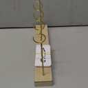 Flip Wooden Perpetual Calendar Gold Metal Stand with Paper Monthly Daily Calendar with Light For Daily Office Home Decor Reusable Office Accessory