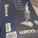 ENHULK Pool Vacuum for Above Ground Pool, Upgraded 13.4" Wide Head & Telescopic Pole, 18.5 GPM Powerful Suction, 60 Mins Runtime, Cordless Handheld Rechargeable Pool Cleaner for Inground Pools, PC15