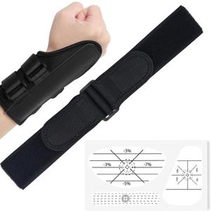 Golf Swing Trainer 3 in 1 Golf Training Aid Set with Wrist Brace, Adjustable Arm Support Band & Strike Stickers, Golf Wrist Training Aid for Beginners, Golf Practice Accessories Equipment