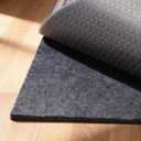Non-Slip Rug Pad 9' x 12' – Felt & Rubber Underlay in Dark Gray, Waterproof & Grippy for Hardwood, Tile, Laminate Floors, Prevents Slipping & Bunching