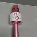 Amazmic Toys for Girls, Kids Karaoke Microphone Toddler Microphone for Kids with Lights, for Girls, Birthday Party Boys Toy Age 3 4 5 6 7 8+(Light Pink)