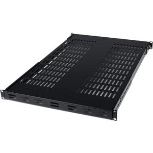 StarTech.com 1U Adjustable Vented Server Rack Mount Shelf - 175lbs - 19.5 to 38in Adjustable Mounting Depth Universal Tray for 19" AV/ Network Equipment Rack - 27.5in Deep , TAA (ADJSHELF)