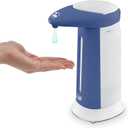 Touchless Soap, Hand Sanitizer Dispenser  Battery Operated Automatic Soap Dispenser with Dripless Design, Motion Sensor, Easy Clean (355 ml / 12 oz) (5.3 x 3.3 x 7.9)