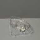 Shower Caddy Wall Mounted Suction Cup Storage Holder Shower Rack Large Organizer Bathroom Shelf No-drilling Shower Shelves with 4 Movable Hooks Wall Shelf Basket Rack (rectangular clear)