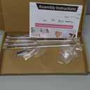 Acrylic Hat Stand and Wig Display Rack, 2pcs 17" Clear Hat Stands, Adjustable Height Hat Holder, Round Barbell Base