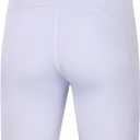 Runhit Youth Boys' Compression Shorts,Boys Performance Athletic Base Layers Underwear Sports Shorts Side Pocket (White, L)