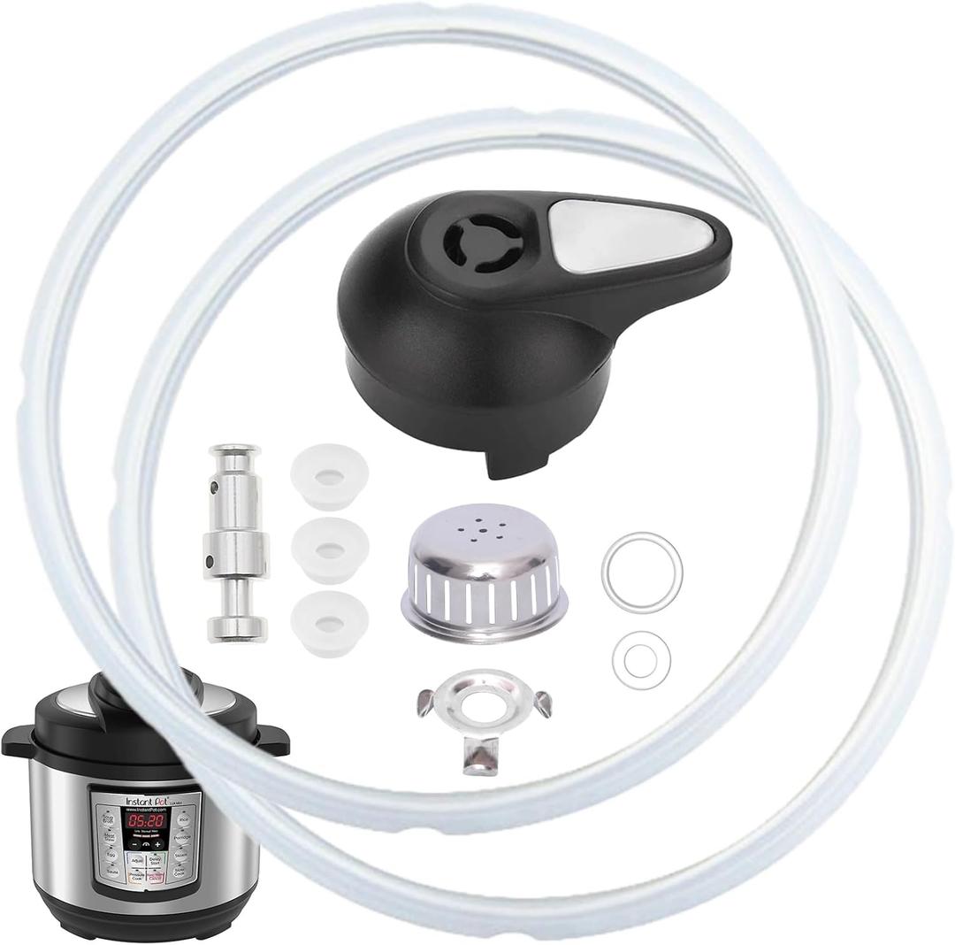 11 PCS Instant Pot Accessories for Lux 3 QT, Instant Pot Replacement Parts Include Sealing Ring, Steam Release Valve, Anti-Block Shield, Valve Sealing Ring, Float Valve and Gasket