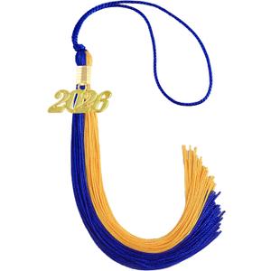 Blue and Gold Graduation Tassel 2026 for Grad Cap and Graduation Ceremony Accessory Decoration