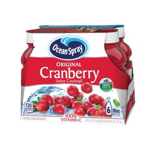 Ocean Spray Cranberry Cocktail Juice Drink, (Pack of 6) 10 Ounce, 60 Fl Oz. 26/apr/2026