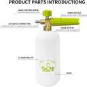 ESP Foam Cannon Snow Foam Lance Pressure Power Jet Washer Quick Release Adjustable Nozzle with 1 Liter Bottle Washing Mitts 1 Towel