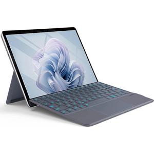 Backlit Keyboard for Surface Go 4/3/2/1, 7 Colors Font Backlight Detachable Wireless Type Cover With Trackpad Compatible With Microsoft Surface Go 4 2023 / 3 2021 / 2 2020 / 2018