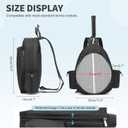 Tennis Bag, Convertible Sling Crossbody Backpack Waterproof Reversible Racket Bags for Women Men