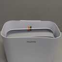 Compost Bin Kitchen for Countertop or Under Sink, 2.6 Gallon Hanging Small Trash Can with Lid, Garbage Can for Cabinet Door, Indoor/outdoor Food Waste Bin for Kitchen, Bathroom, RV, Office, White